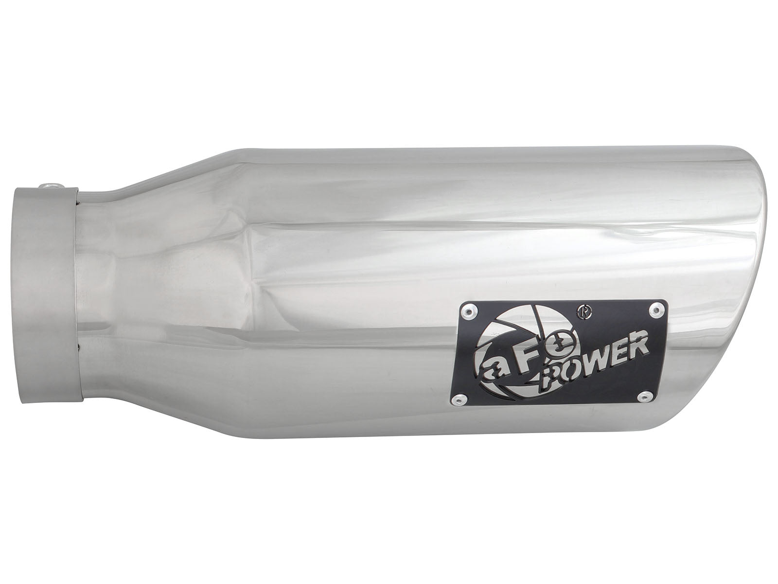 aFe MACH Force-Xp 4in In x 6in Out Clamp-On SS Exhaust Tip | Universal (49T40606-P15)