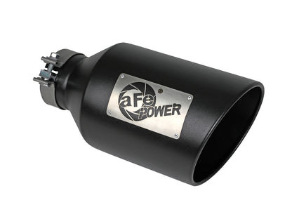aFe MACH Force-Xp 409 Stainless Steel Clamp-on Exhaust Tip Black | (49T40801-B15)