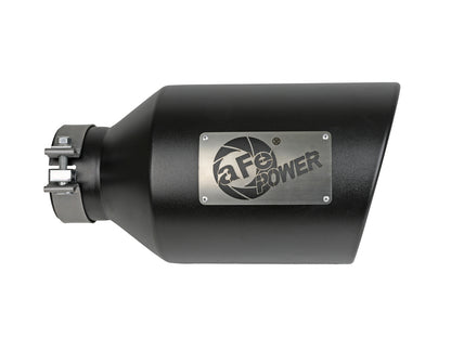 aFe MACH Force-Xp 409 Stainless Steel Clamp-on Exhaust Tip Black | (49T40801-B15)