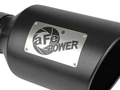 aFe MACH Force-Xp 409 Stainless Steel Clamp-on Exhaust Tip Black | (49T40801-B15)