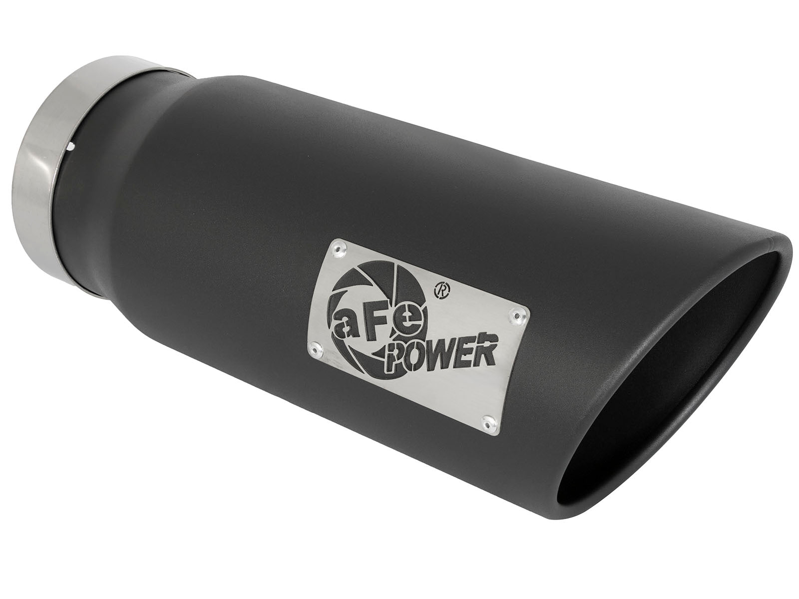 aFe MACH Force-Xp 5in In x 6in Out x 15in SS Clamp-On Exhaust Tip | Universal (49T50601-B15)