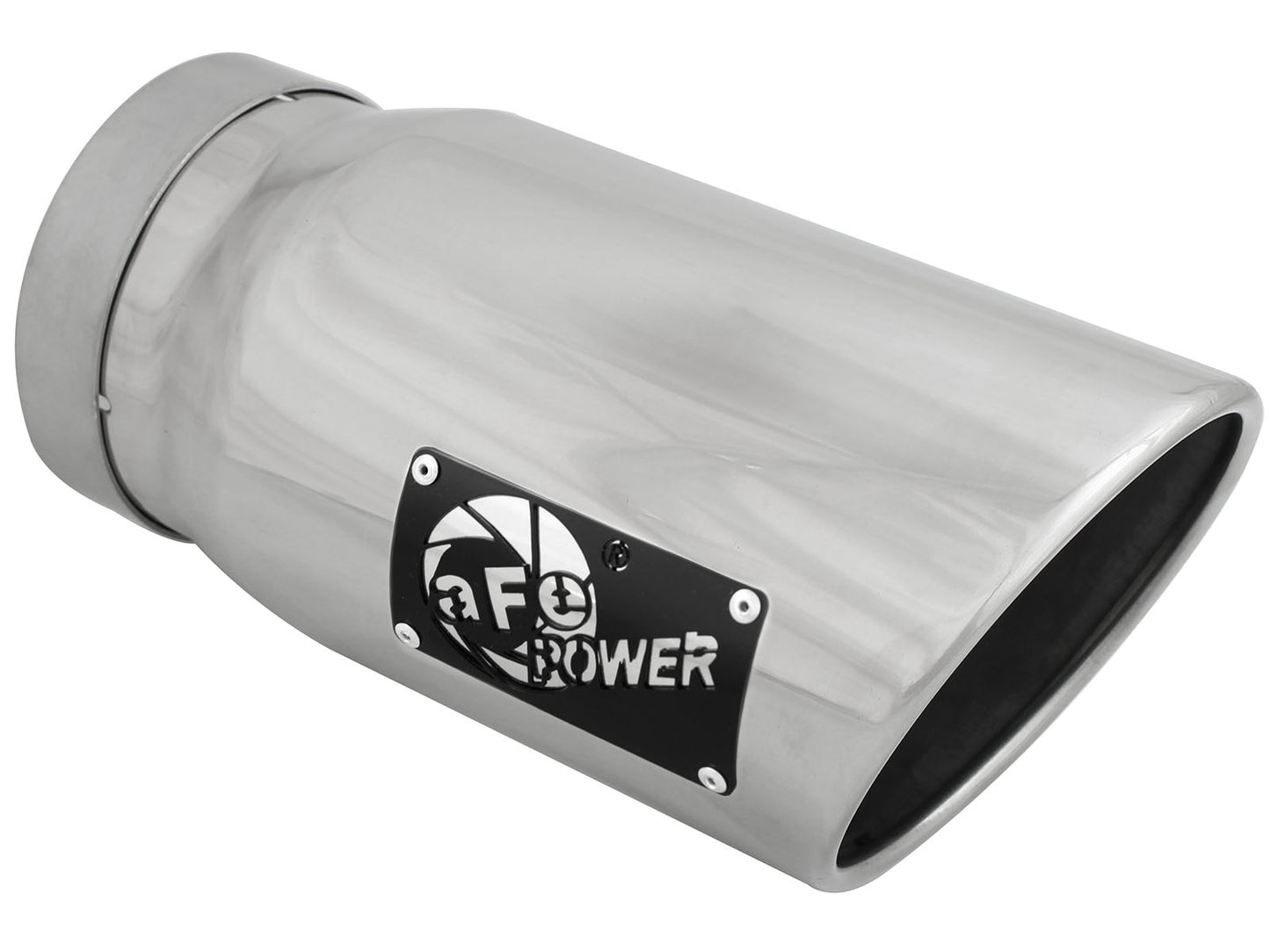 aFe MACH Force-Xp 5in In x 6in Out Clamp-On SS Exhaust Tip | Universal (49T50601-P12)