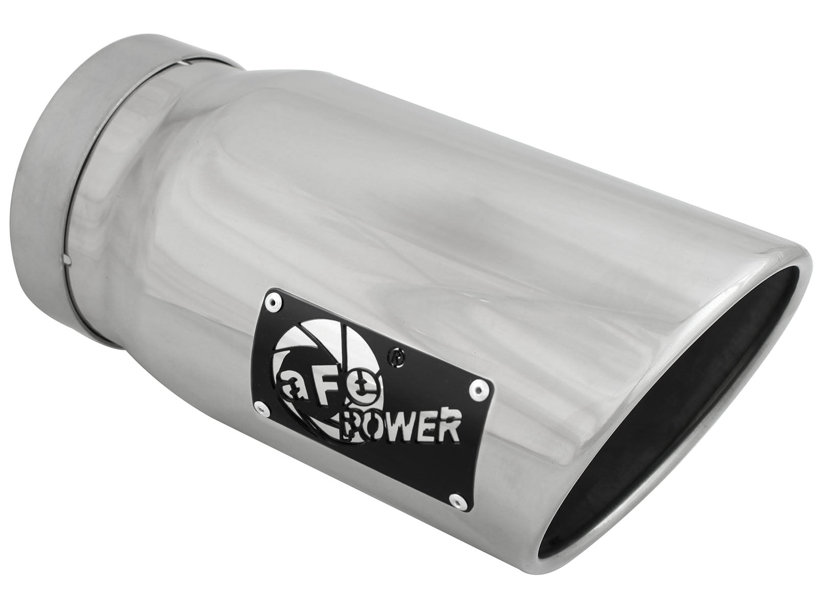aFe MACH Force-Xp 5in In x 6in Out Clamp-On SS Exhaust Tip | Universal (49T50601-P12)
