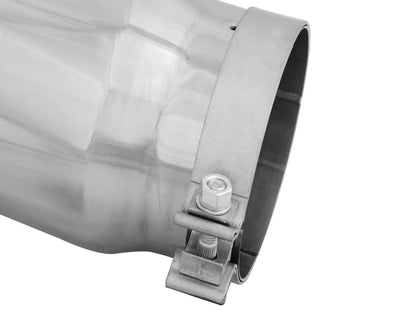 aFe MACH Force-Xp 5in In x 6in Out Clamp-On SS Exhaust Tip | Universal (49T50601-P12)