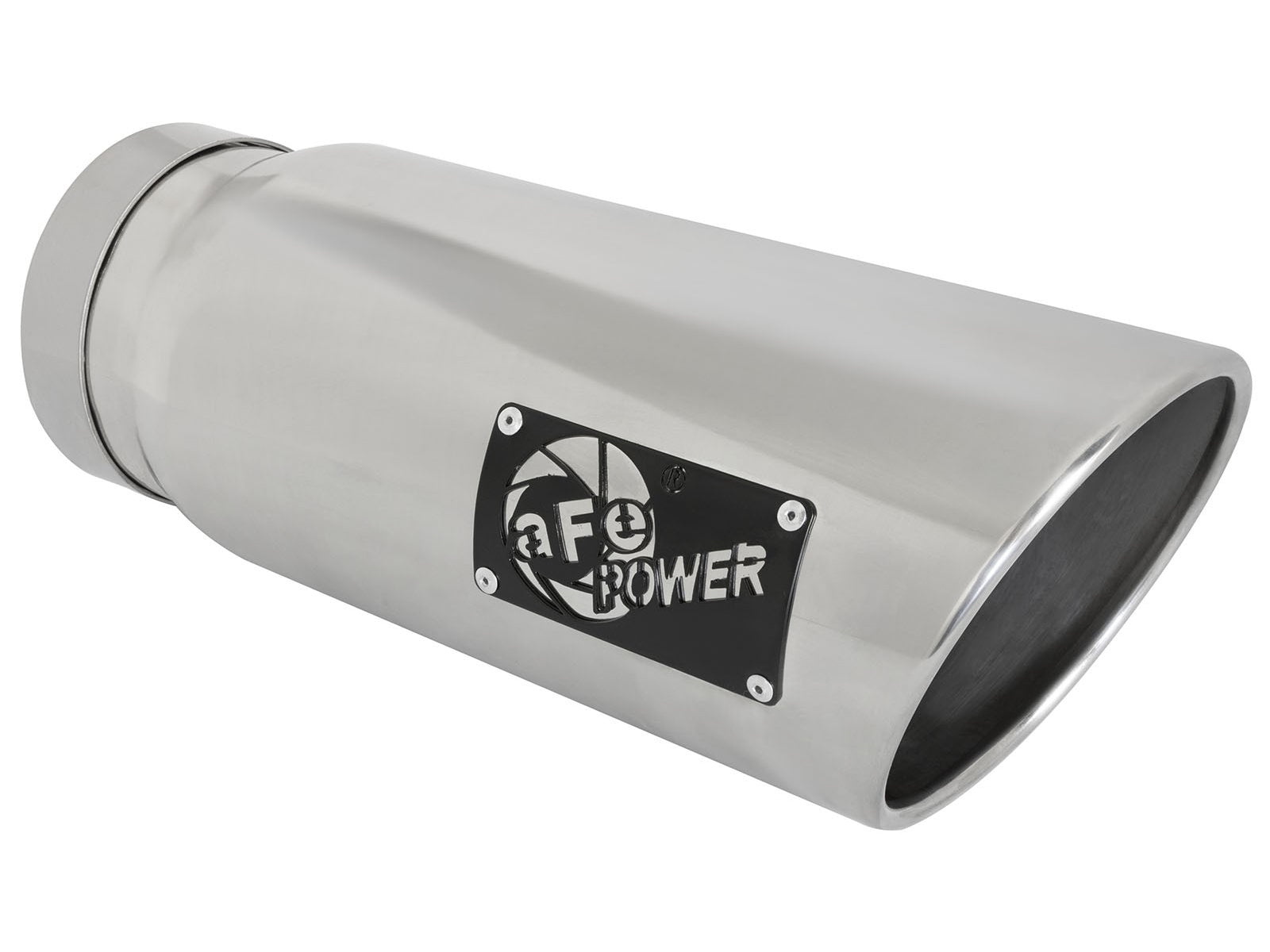 aFe MACH Force-Xp 5in Inlet x 6in Outlet x 15in SS Clamp-on Exhaust Tip | (49T50601-P15)