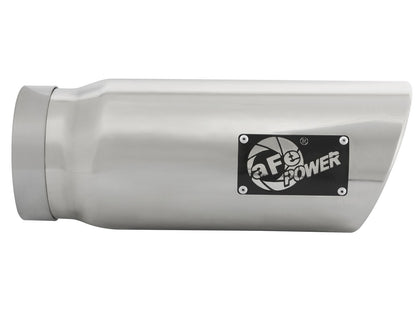 aFe MACH Force-Xp 5in Inlet x 6in Outlet x 15in SS Clamp-on Exhaust Tip | (49T50601-P15)