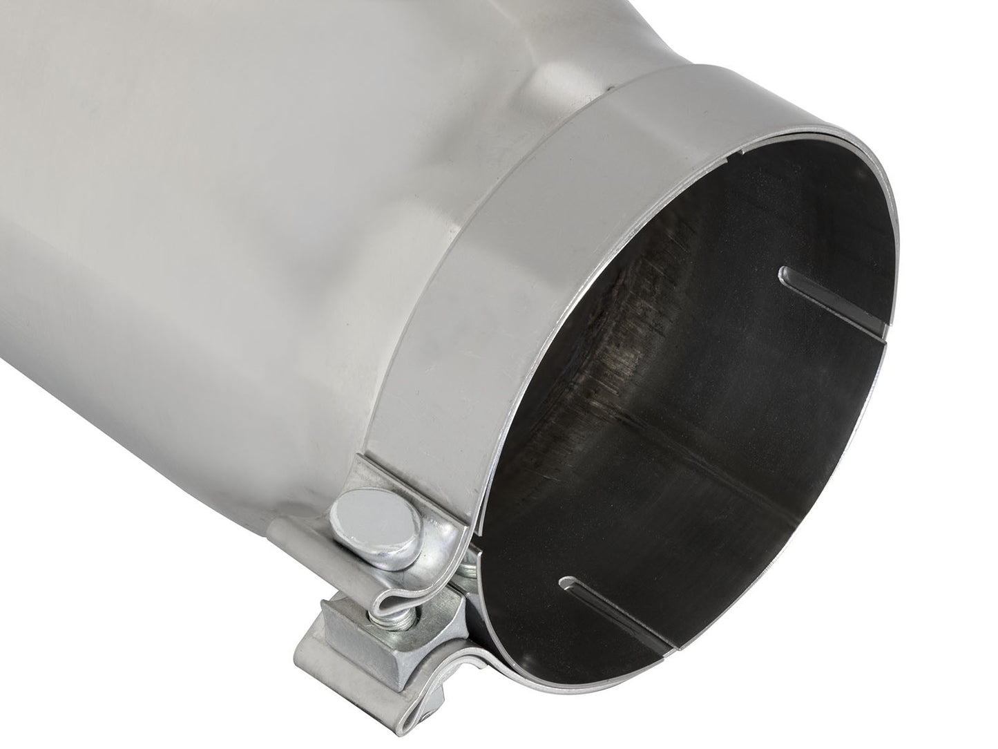 aFe MACH Force-Xp 5in Inlet x 6in Outlet x 15in SS Clamp-on Exhaust Tip | (49T50601-P15)