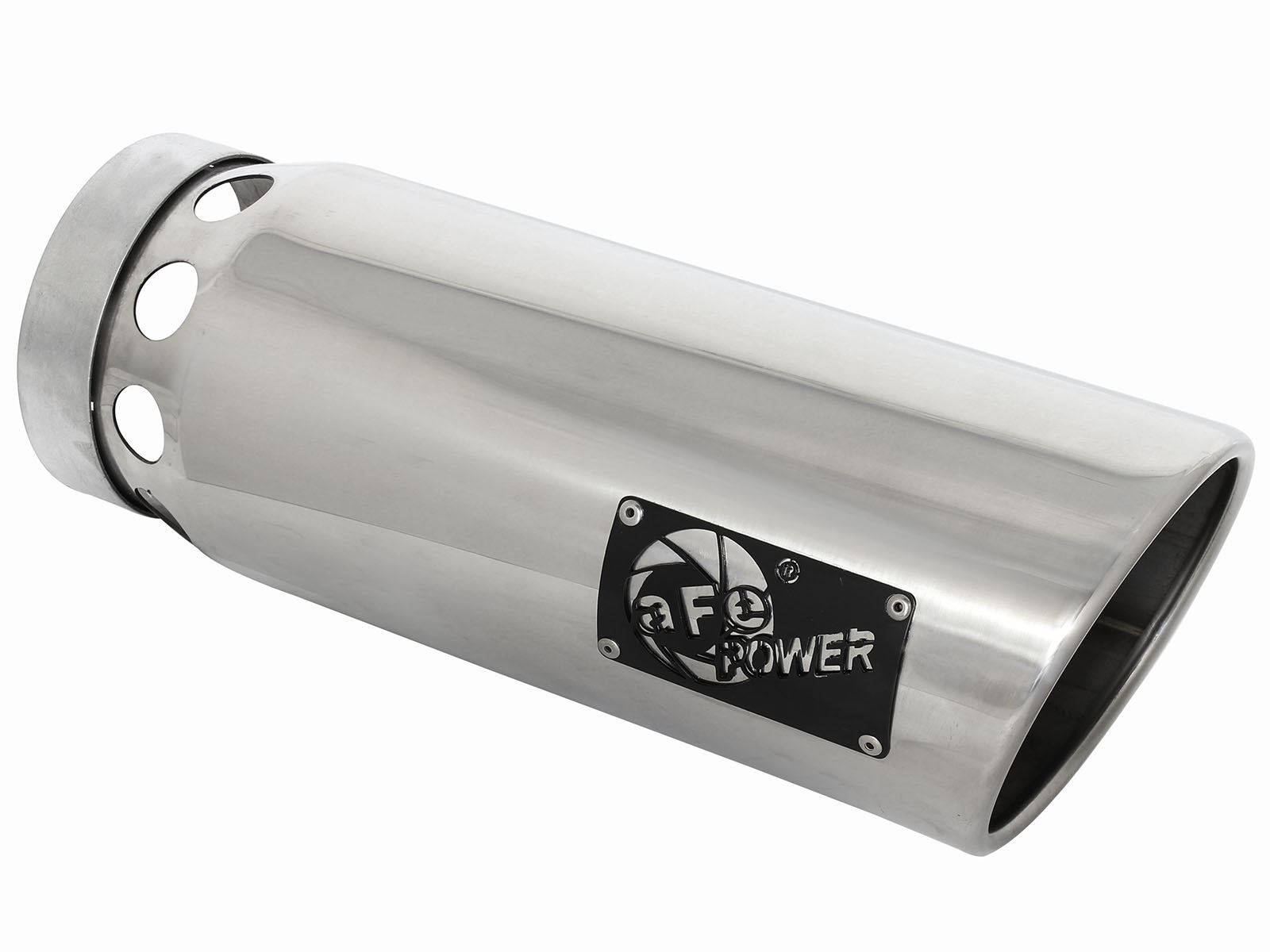 aFe 5in In x 6in Out SS Intercooled Clamp-On Exhaust Tip | MACH Force-Xp (49T50601-P161)