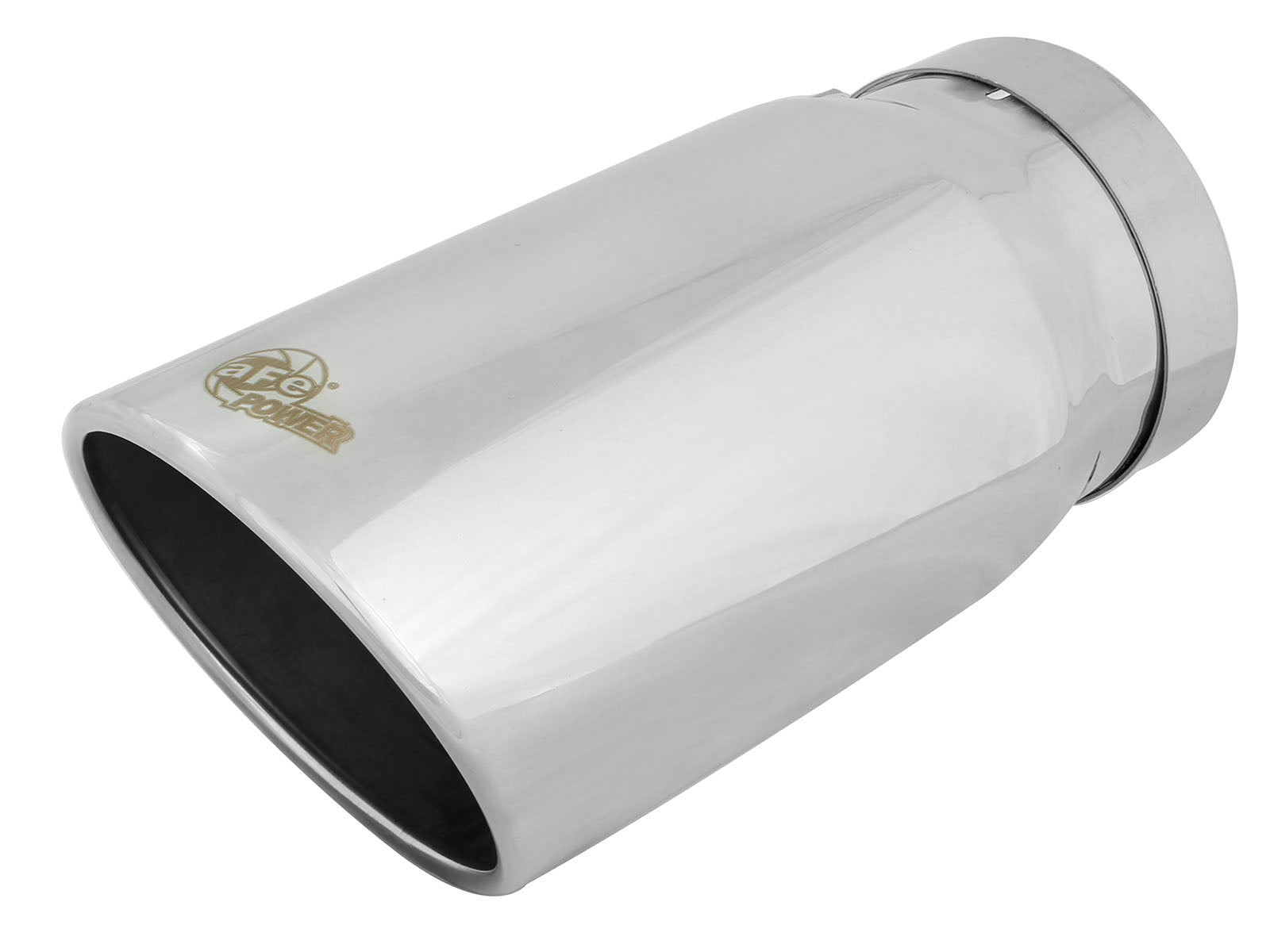 aFe MACH Force-Xp 5in In x 6in Out Clamp-On SS Exhaust Tip | Universal (49T50604-P12)