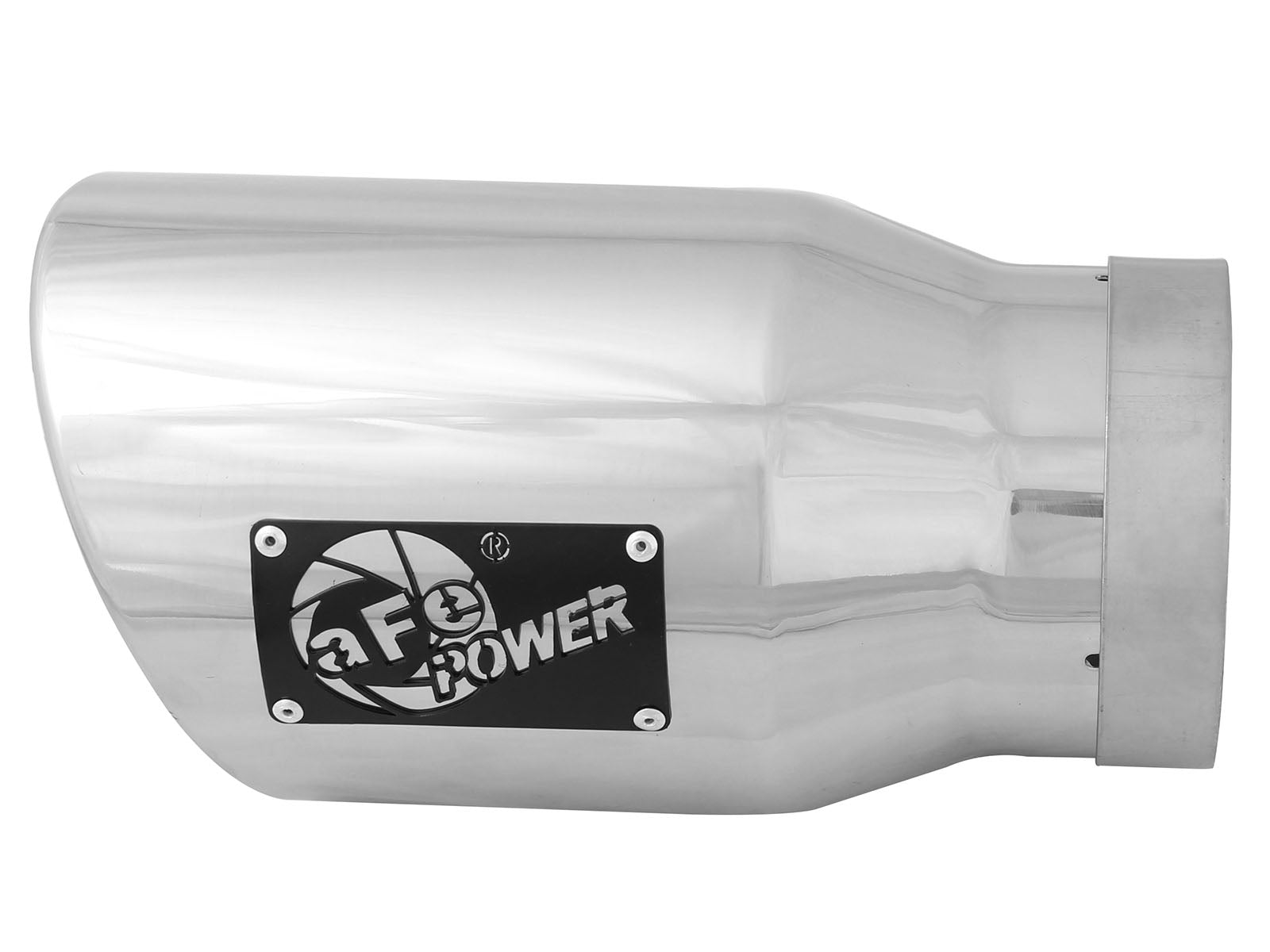 aFe MACH Force-Xp SS Clamp-on Exhaust Tip | Diesel 5in Inlet x 7in Outlet x 12in (49T50702-P12)
