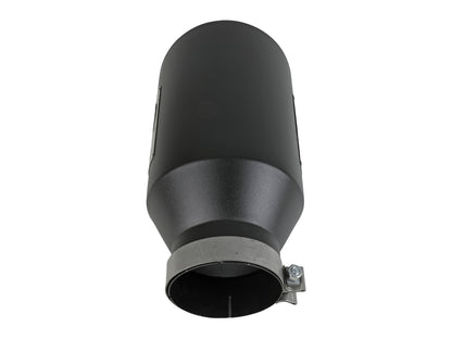 aFe SS Clamp-On Exhaust Tip 5in Inlet x 8in Out x 15in L | Universal (49T50801-B15)
