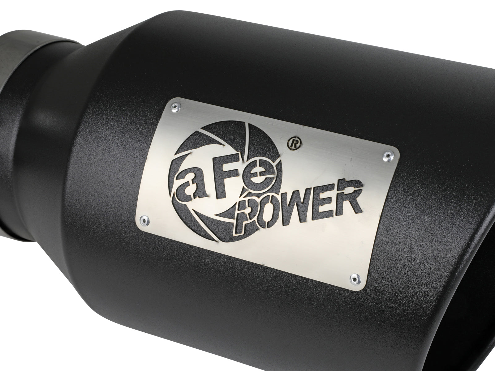 aFe SS Clamp-On Exhaust Tip 5in Inlet x 8in Out x 15in L | Universal (49T50801-B15)