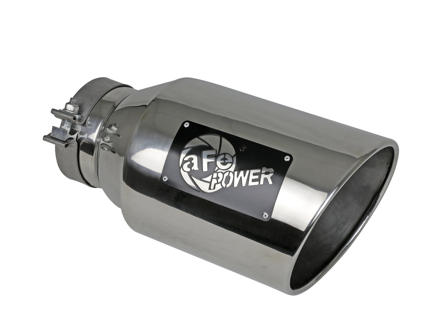 aFe MACH Force-Xp SS Clamp-On Exhaust Tip | 5in Inlet 8in Outlet 15in Length (49T50801-P15)