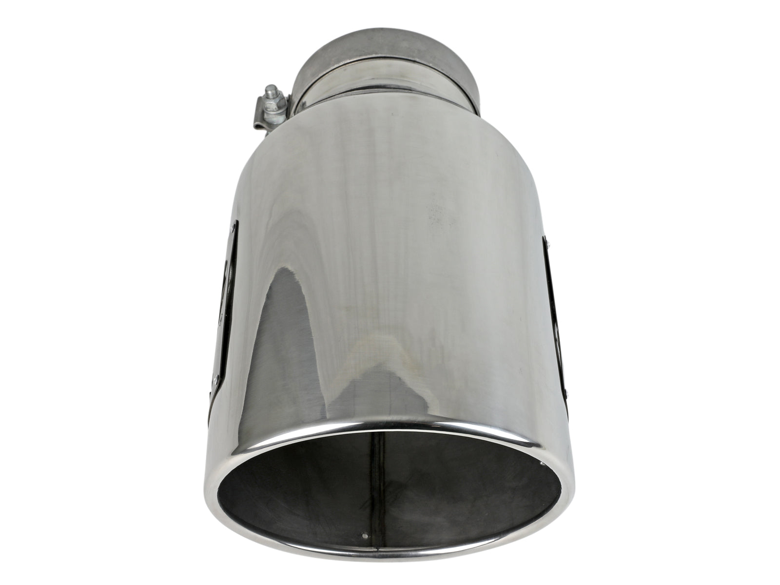aFe MACH Force-Xp SS Clamp-On Exhaust Tip | 5in Inlet 8in Outlet 15in Length (49T50801-P15)