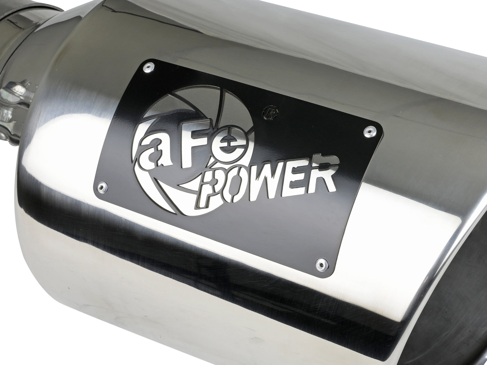 aFe MACH Force-Xp SS Clamp-On Exhaust Tip | 5in Inlet 8in Outlet 15in Length (49T50801-P15)