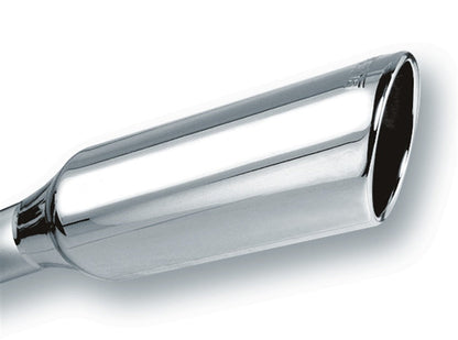 Borla 3in Inlet 4in Round Rolled Angle-Cut Tip | Universal (20246)