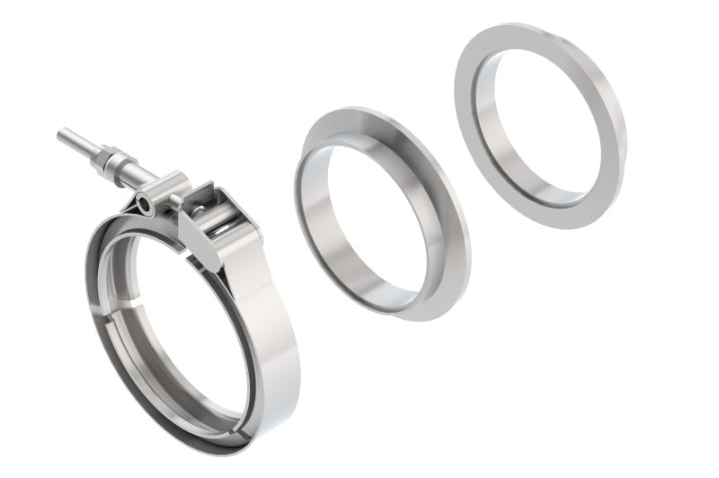 Borla SS 3in V-Band Clamp w/ Flanges | Universal (18009)