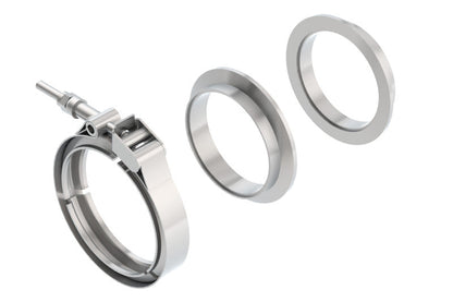 Borla SS 3in V-Band Clamp w/ Flanges | Universal (18009)