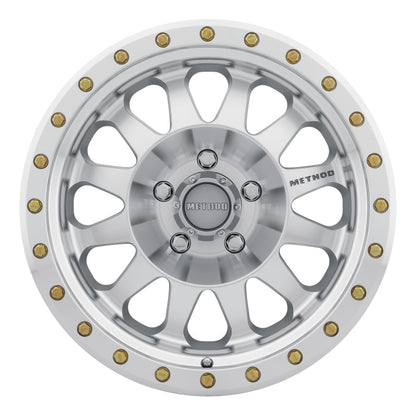 (set of 4) Method MR304 Double Standard Machined | 17x8.5" +0mm | 5x5in Wheel