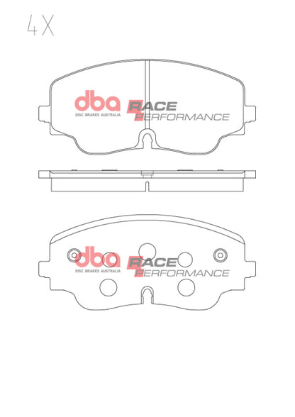 DBA RP Front Race Performance Brake Pads | Volkswagen Golf R (22+) (DB15271RP)