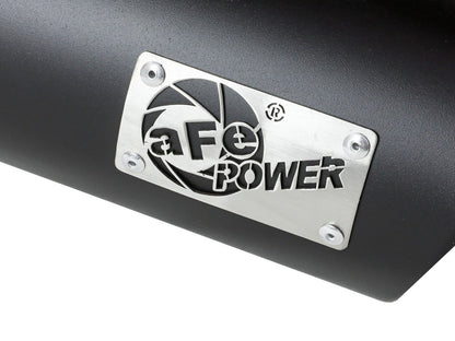 aFe MACH Force-Xp 304 Stainless Steel Clamp-on Exhaust Tip Black 3in Inletx4-1/2in Outletx12in L