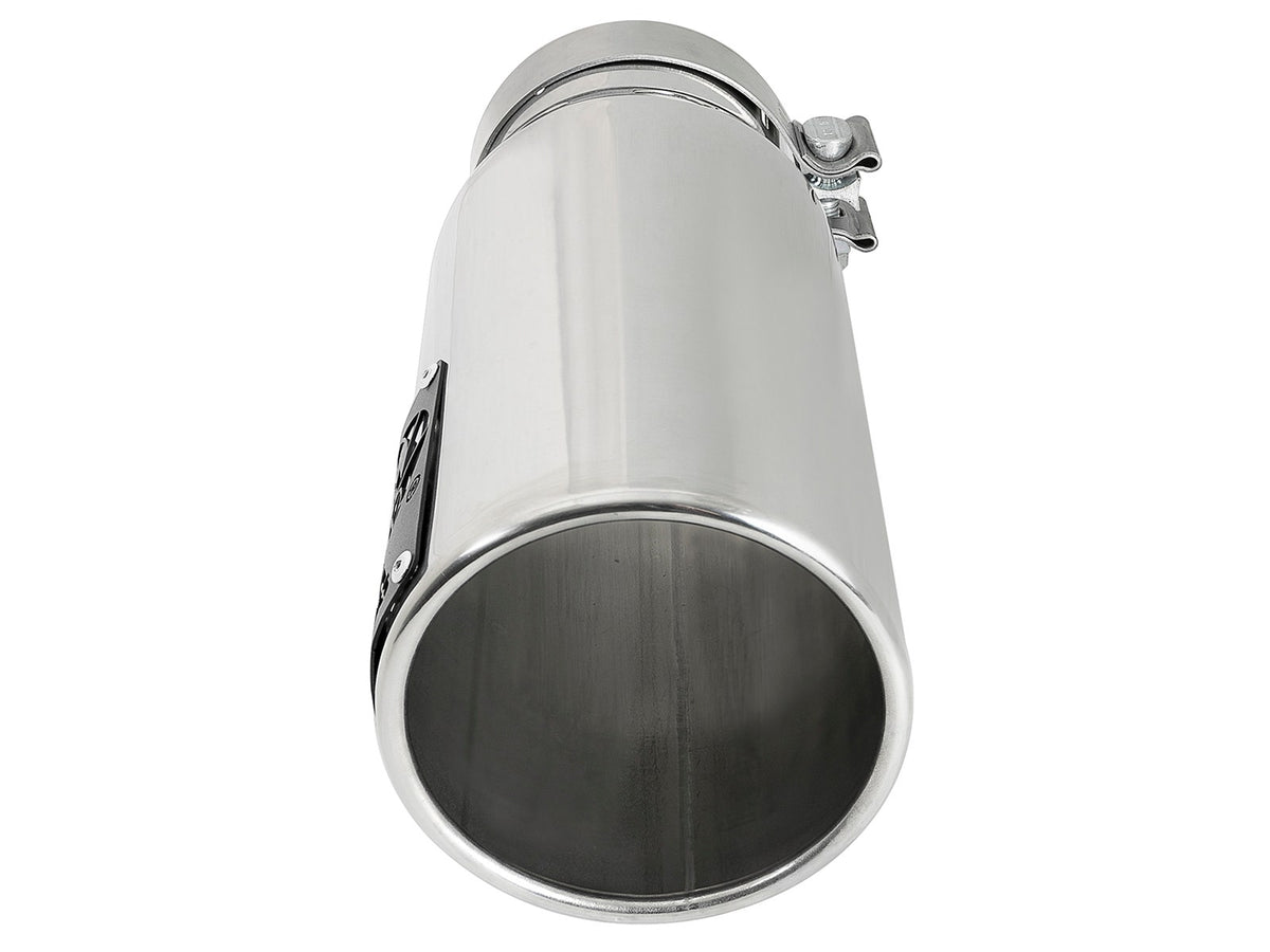 aFe MACH Force-Xp 304 Stainless Steel Clamp-on Exhaust Tip Polished 3in Inletx4-1/2in Outletx12in L