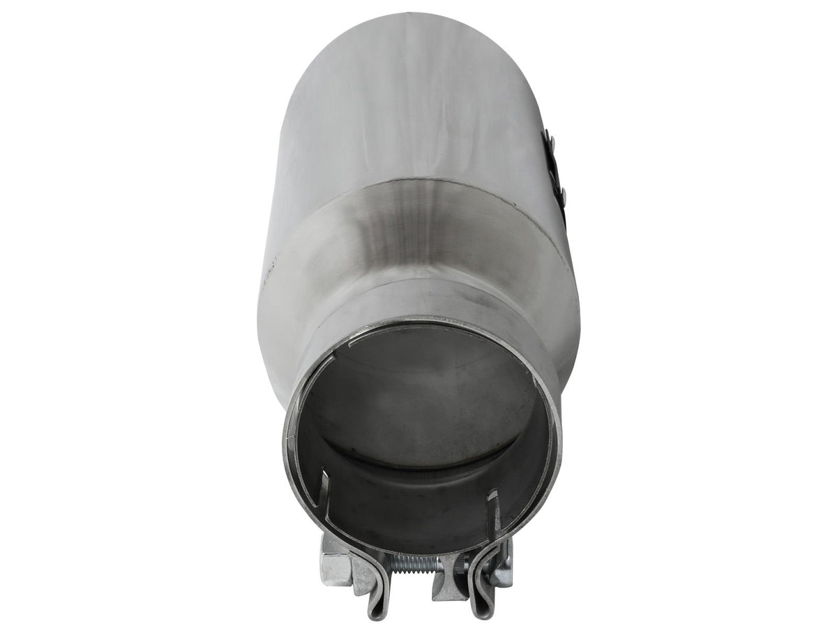aFe MACH Force-Xp 304 Stainless Steel Clamp-on Exhaust Tip Polished 3in Inletx4-1/2in Outletx12in L