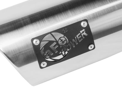 aFe MACH Force-Xp 304 Stainless Steel Clamp-on Exhaust Tip Polished 3in Inletx4-1/2in Outletx12in L