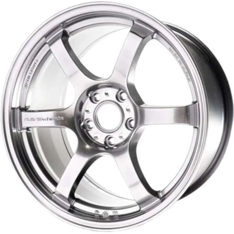(set of 4) Gram Lights 57DR Grace Silver | 15x8" +35mm | 4x100mm Wheel