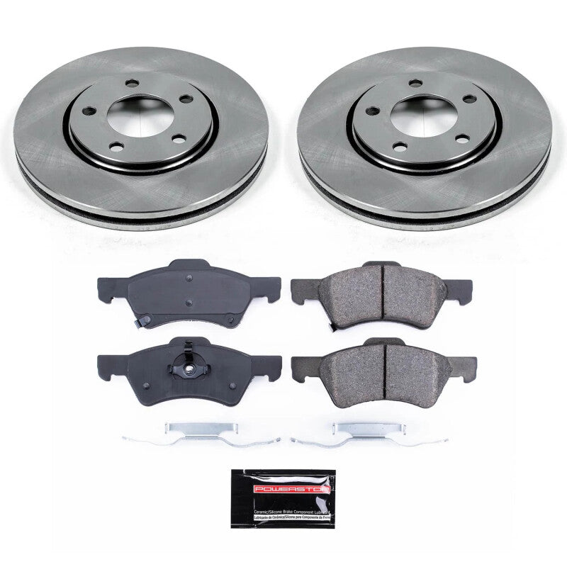 PowerStop 03-04 Dodge Caravan Front Semi-Coated Rotor Kit (SC5246)