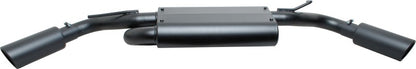 Gibson 2.5in Dual Cat-Back Exhaust | Jeep Wrangler JK Sport 3.8L (07-17) Black Elite Ceramic (17306-B)
