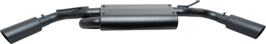 Gibson 2.5in Dual Cat-Back Exhaust | Jeep Wrangler JK Sport 3.8L (07-17) Black Elite Ceramic (17306-B)
