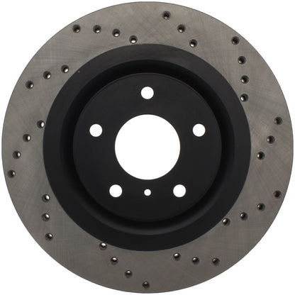 Stoptech 128.42080L Sport Cross-Drilled Disc Brake Rotors For Nissan Altima