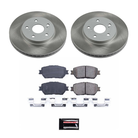 PowerStop 02-04 Toyota Camry Front Semi-Coated Rotor Kit (SC2414)