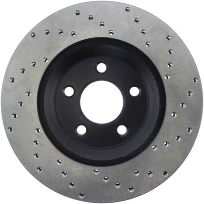 StopTech 128.61086R Sport Cross-Drilled Disc Brake Rotor for 05-12 Mustang