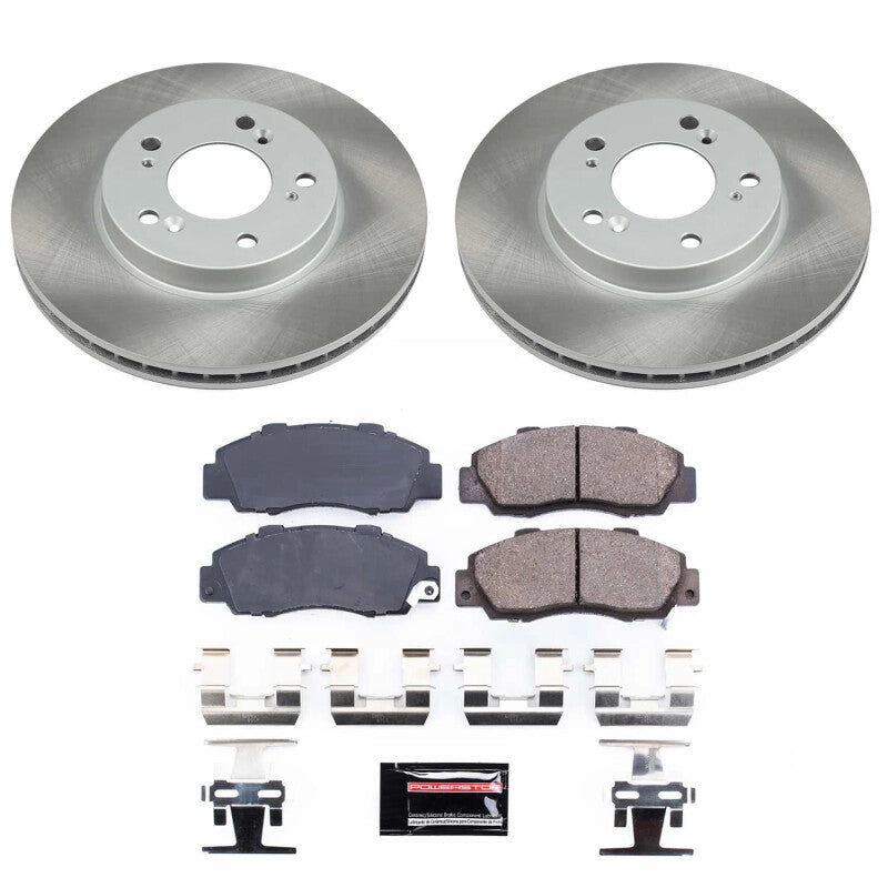 PowerStop 96-99 Isuzu Oasis Front Semi-Coated Rotor Kit (SC704)