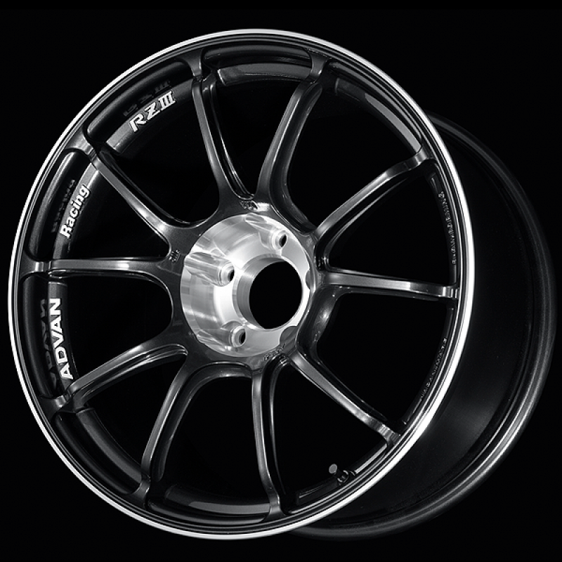 (set of 4) Advan RZIII Black Gun Metallic/Diamond Cut | 18x9.5" +35mm | 5x114.3mm Wheels