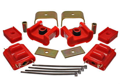 Energy Suspension 3.1124R Motor and Transmission Mount Kit For 77-84 Chevy K10