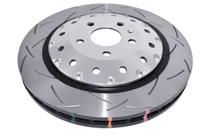 DBA 5000 Series T3 Slotted 2-Pc Silver Hat Rotor | Audi RS3 4V Sedan (06-17) (DBA53004SLVS)