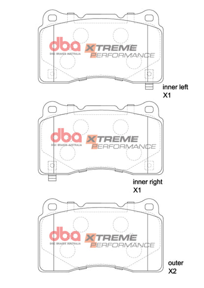 DBA XP Performance Front Brake Pads | Honda Civic Type-R (FL5) (22+) (DB1695XP)