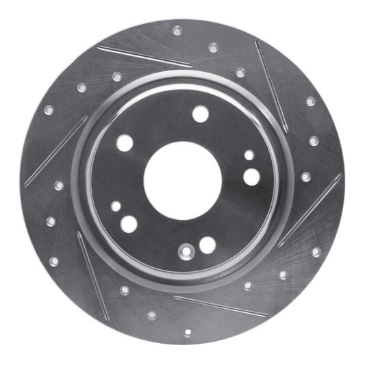 R1 17-20 Honda Civic Coupe Rear Drilled & Slotted Rotor | Civic VIII/X/Type R (06-22) (631-59068R)