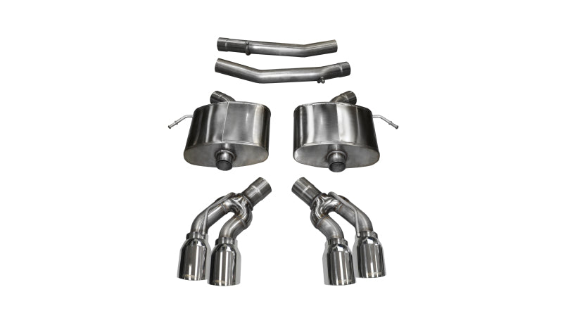 Corsa Sport Axle-Back w/ 4.0" Quad Tips | 2016-2017 Cadillac CTS-V Sedan (14357)