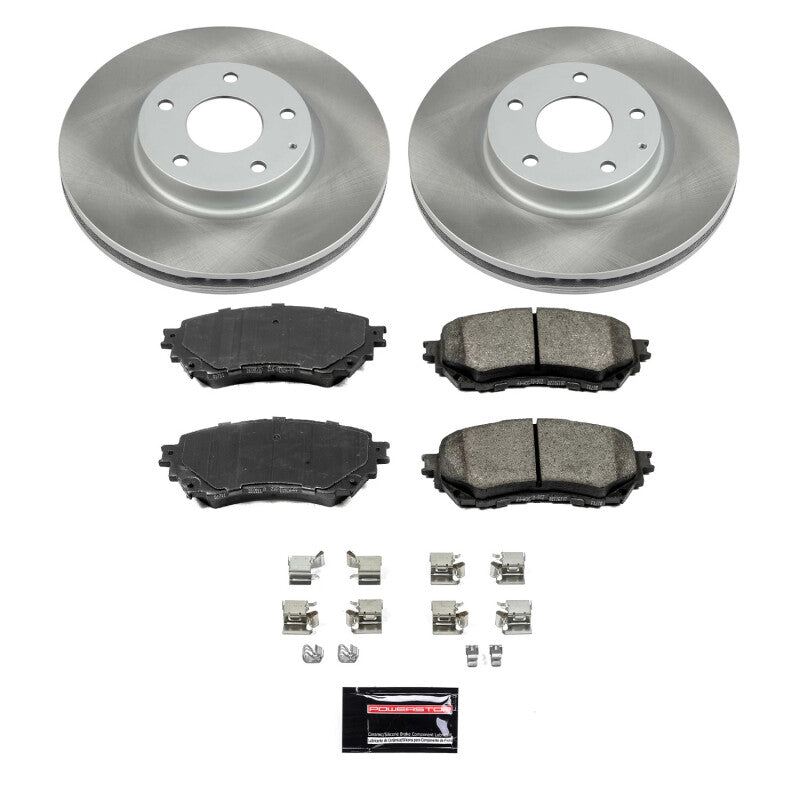 PowerStop 14-18 Mazda 6 Front Semi-Coated Rotor Kit (SC6968)