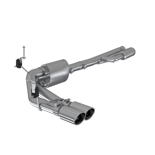 MBRP 2019+ Chevrolet Silverado 1500 4.5L/5.3L Pre-Axle Dual Side Exite w/ 4in OD Tip - AL