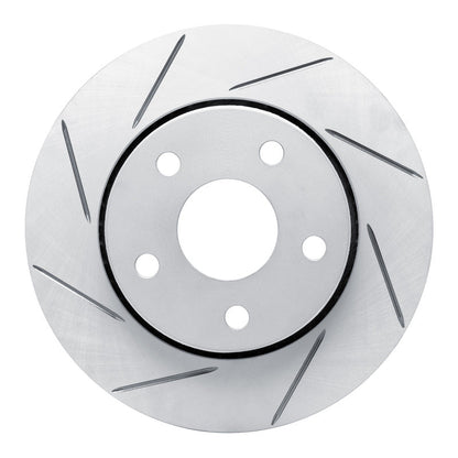 DFC Front Left Slotted Geoperformance Rotor: Jeep Wrangler 2.0L / 2.5L (07-18)