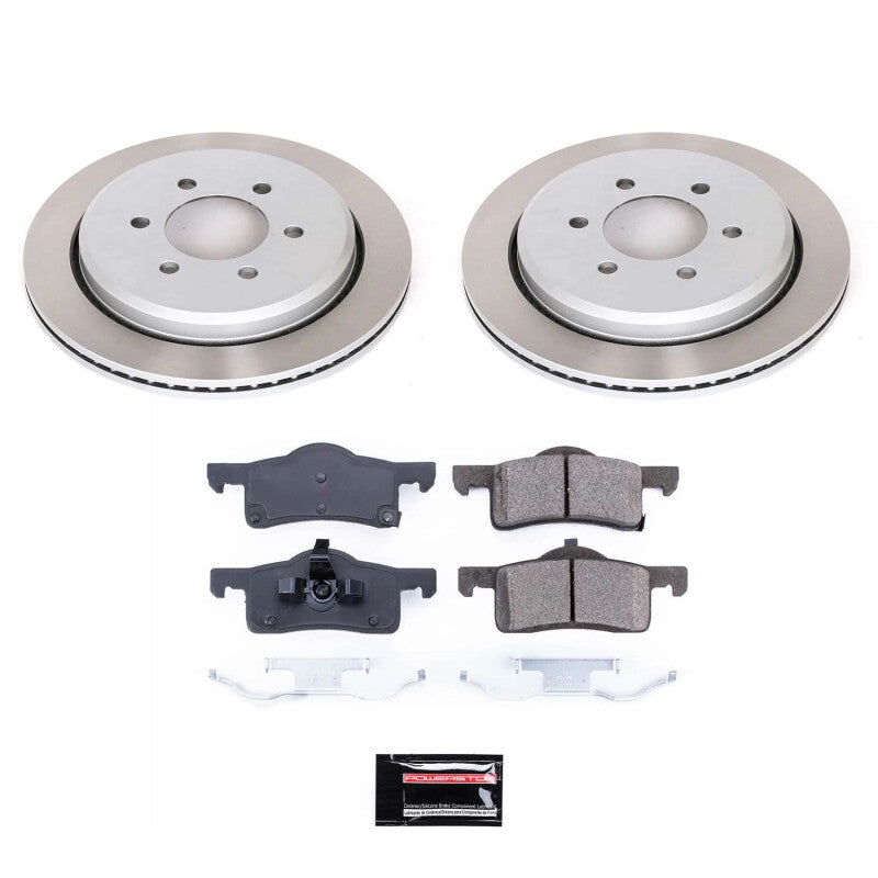 PowerStop 03-06 Lincoln Navigator Rear Semi-Coated Rotor Kit (SC1935)