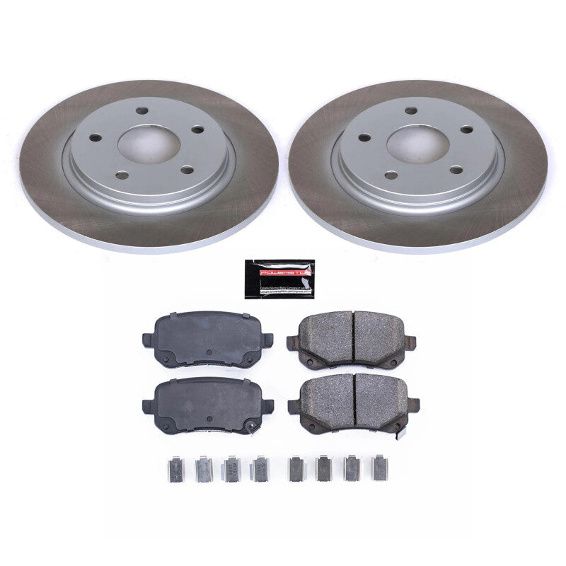 PowerStop 09-12 Volkswagen Routan Rear Semi-Coated Rotor Kit (SC4569)