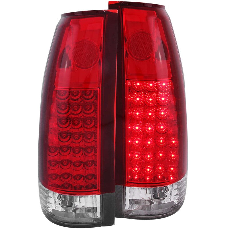 ANZO LED Red/Clear G2 Taillights Pair | Cadillac Escalade (99-00) (311004)
