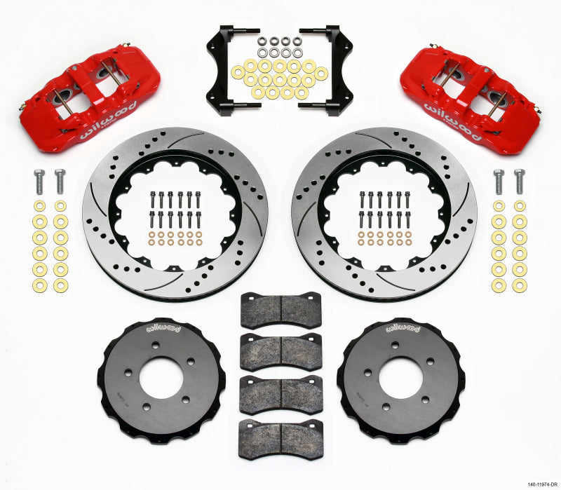 Wilwood AERO6 Front Hat Kit | BMW E46 (98-07) (140-11974-DR)