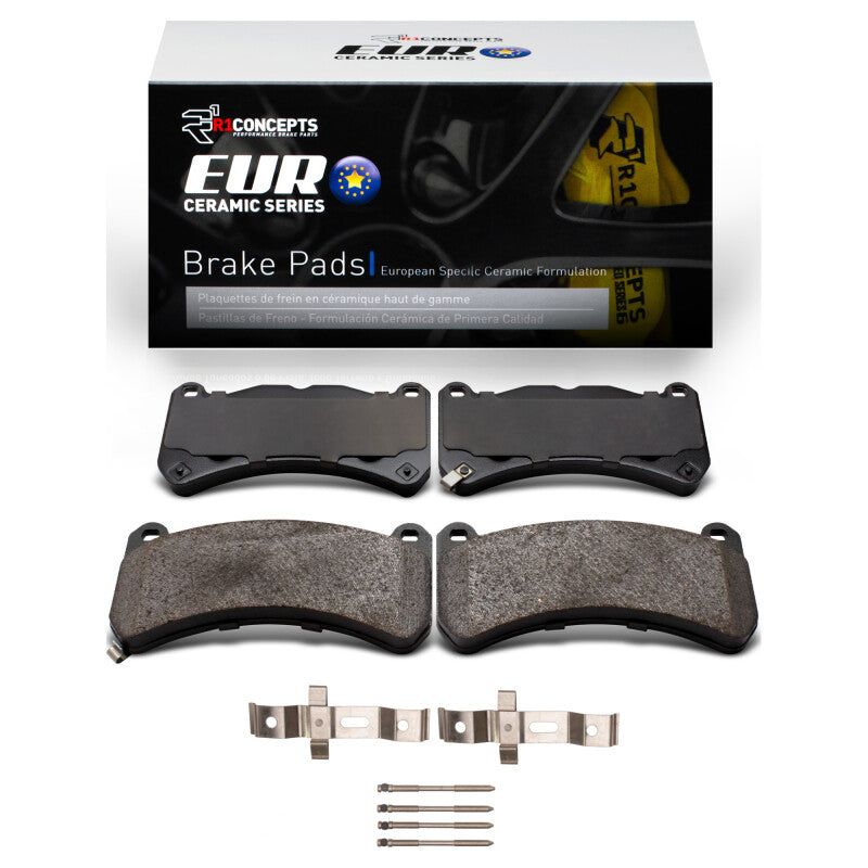R1 Euro Ceramic Front Pads & Hardware | Lexus IS250/WRX (07-21) (2600-1365-01)